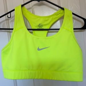 Nike Dri-fit Neon Green Sports Bra (L)